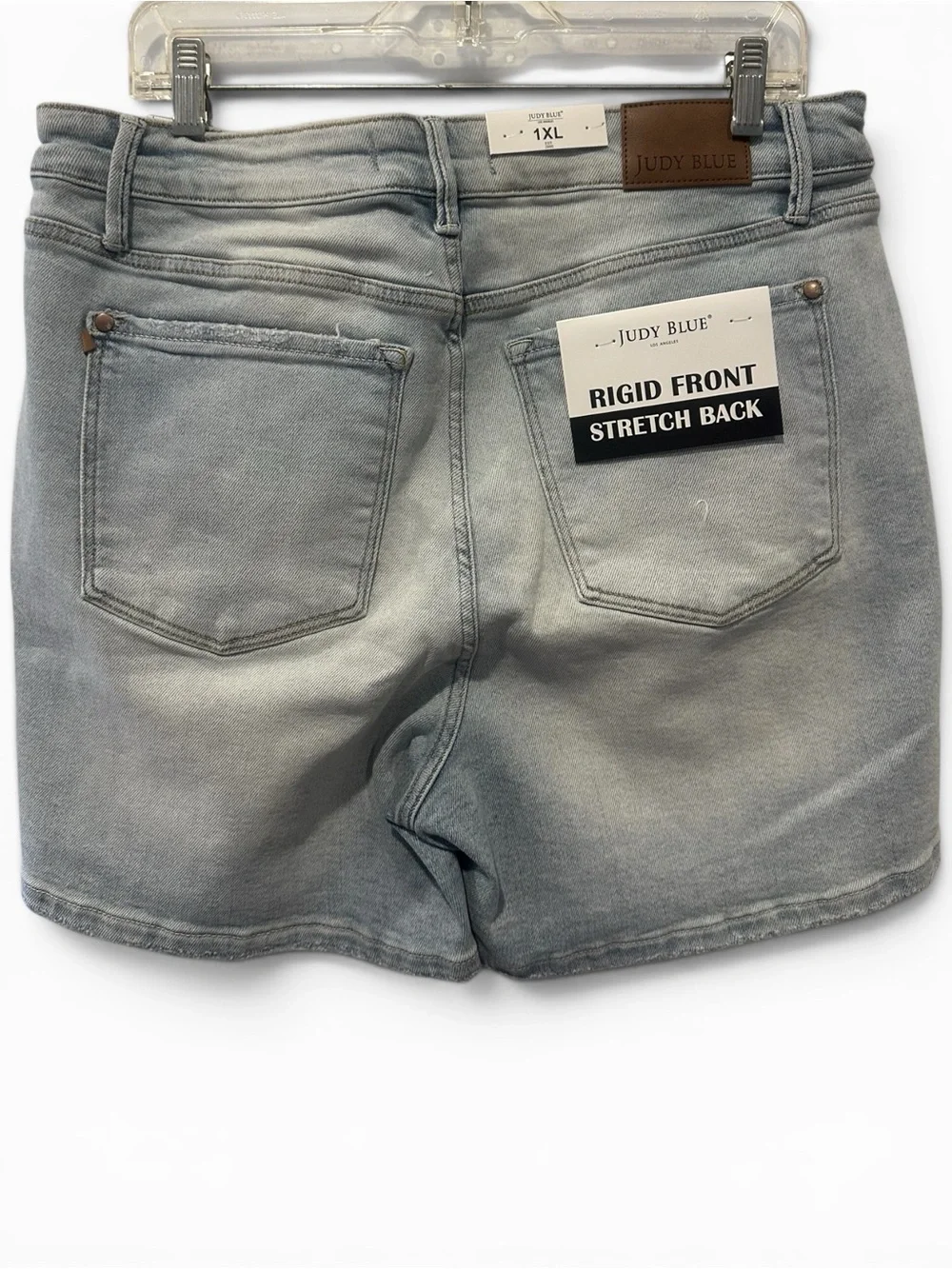 Women's Judy Blue 1XL Rigid Front Stretch Back Denim Shorts